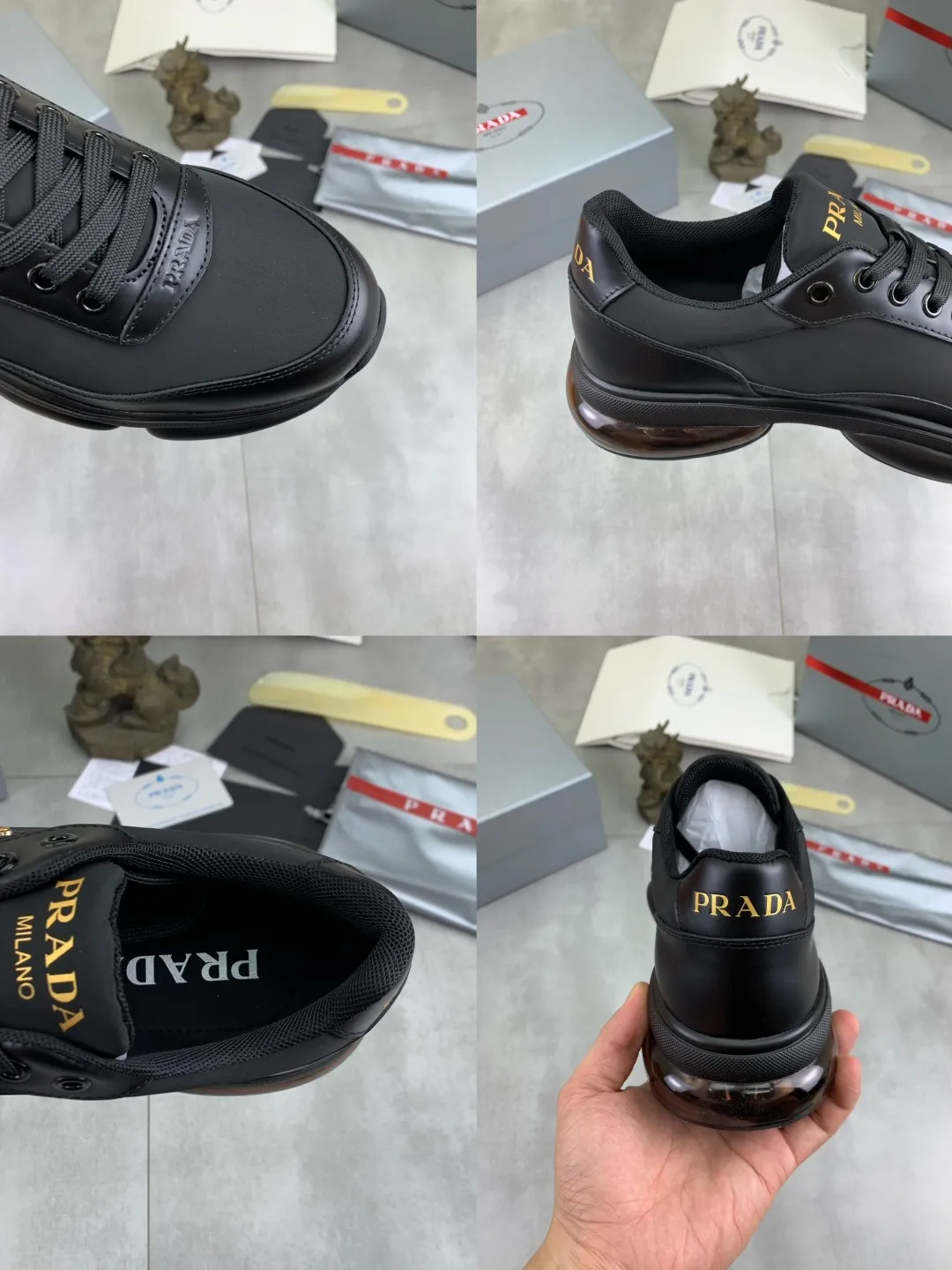 Men's men's shoes 💰P640 💰【New model】Top quality, new popular model on the official website, it will not go out of style for a hundred years, 🆘 The trendy brand (Prada) mainly promotes popular models, avant-garde and versatile fashionable men's shoes, private version molding, cowhide surface splicing 1:1 oil edge processing... fashionable and simple, original imported cowhide interior cowhide feet; the atmosphere and personality are more fashionable, eye-catching and pursuing class. It will subvert old ideas and be a must-have for fashionistas who want to spend time with you! Must keep it! High-end comfort, high-end quality workmanship. Size: 38-45 Various colors available. full package